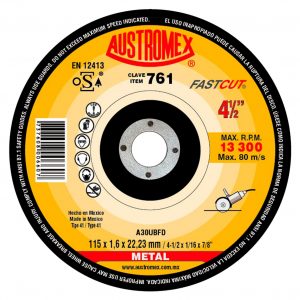 A1DCOESM761 - Disco De Corte Austromex 761 4-1/2X1/16X7/8 - AUSTROMEX