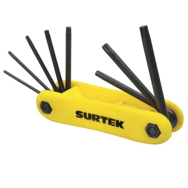 C2006394 - Juego De 8 Llaves Hexagonales Torx® Tipo Navaja Surtek ALLFTNP8