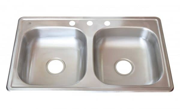 ANBTIN33196M - Tarja Doble De Acero Inoxidable Anbec TIN33196M