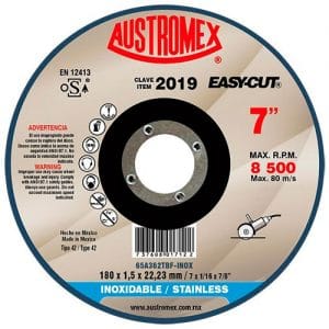AUS2019 - Disco Para Corte De Metal 7X1/16 X 7/8 Austromex 2019 - AUSTROMEX