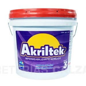C1001629 - Impermeabilizante Acrílico Rojo 3 Años 3.8L Akriltek AK03TE1