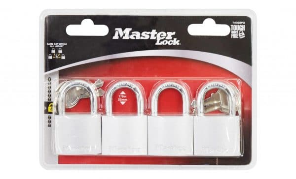 C5003950 - Juego De 4 Candados Cuerpo De Hierro Master 740-Q