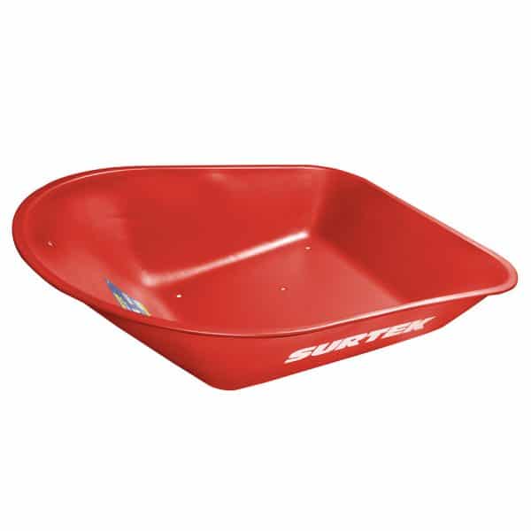 HC12124 - Concha Para Carretilla Sin Chumacera 6 Pies Cubicos Roja Surtek CT60
