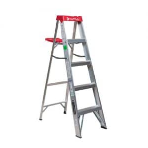 CUPC-2312-05N - Escalera De Tijera De Aluminio Cuprum C-2312-05N. Altura: 1.53 M