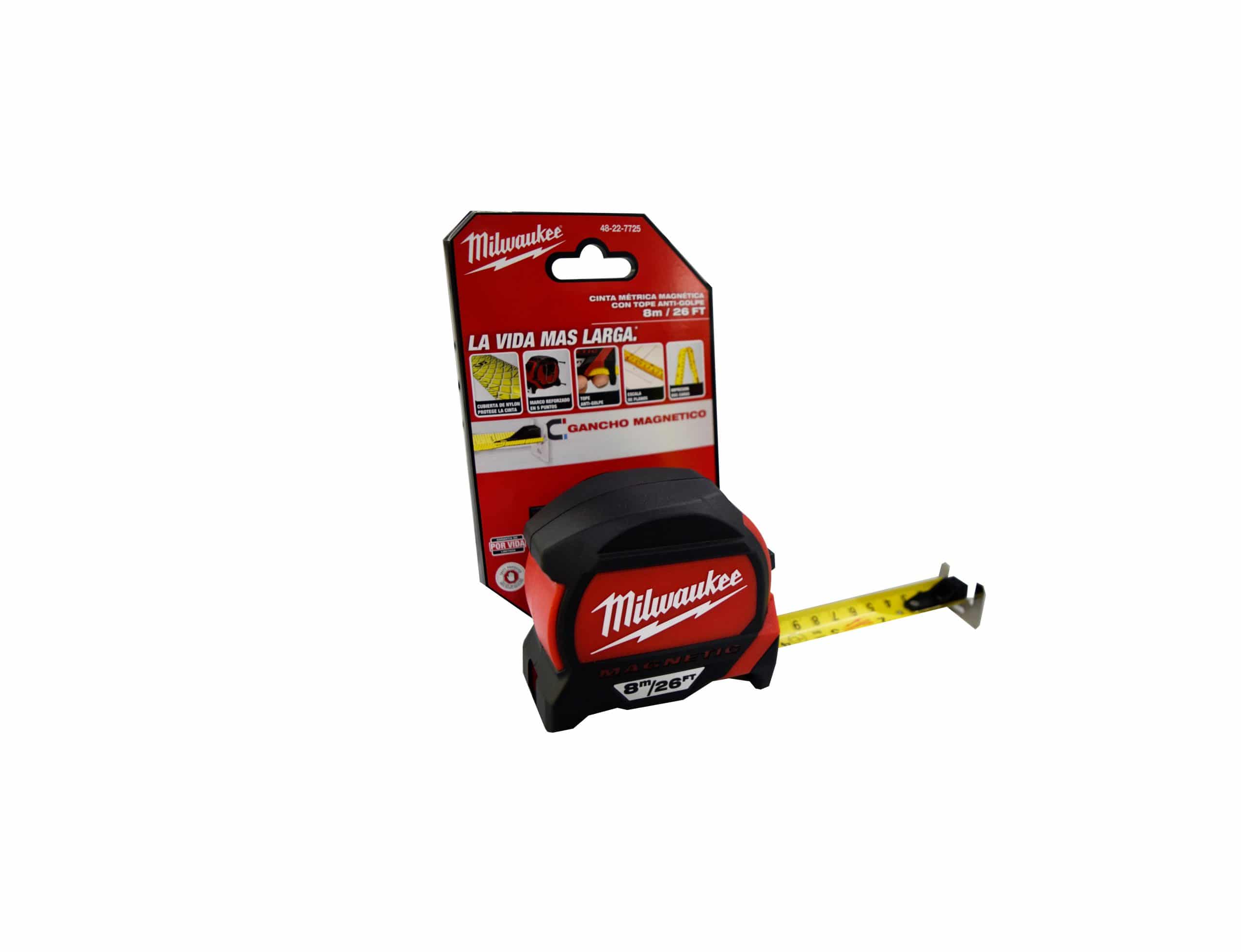 Flexometro 8 Metros Milwaukee 48-22-7725