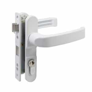 HC117271 - Cerradura Para Puerta De Aluminio, Modelo Euro Doble, Color Blanco 10CL