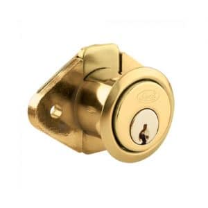 HC119465 - Cerradura Para Mueble Ovalada Laton Brillante Lock 12CM