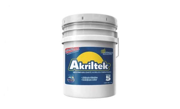 HC122308 - Impermeabilizante Fibratado 5 Años 18L Blanco Akriltek AK05BL1NFM
