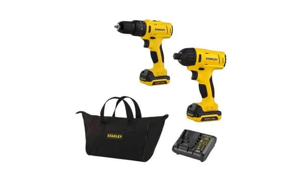 HC134497 - Combo Rotomartillo + Llave 12V 3/8 Stanley Impschi121S2-B3