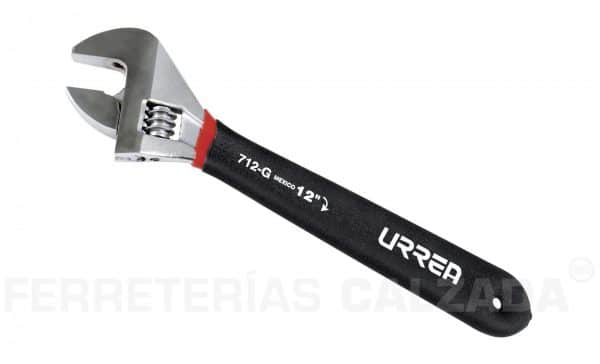 HC51392 - Llave Ajustable Urrea 715G De 15 Rubber Grip - URREA