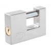 HC56889 - Candado de acero para cortina metálica 80 mm, cromo satinado, llave estándar Lock L22C80ECSB