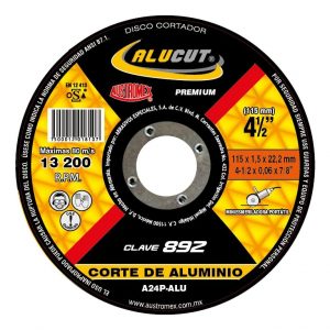 HC67875 - Disco Para Corte De Aluminio De 4-1/2 X 0.045 X 7/8 Austromex 892