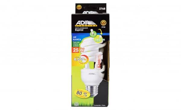 HC94956 - Foco Ahorrador Espiral T3 Luz Blanca 25W Adir 2768
