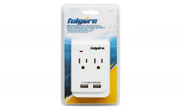 HC96214 - Multicontacto De Pared Con Usb Fulgore FU1024