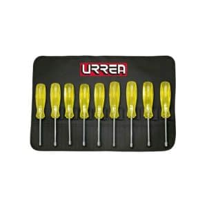 HC15196 - Juego De 9 Destornilladores Ambar Punta Torx® Hembra Urrea 93E9