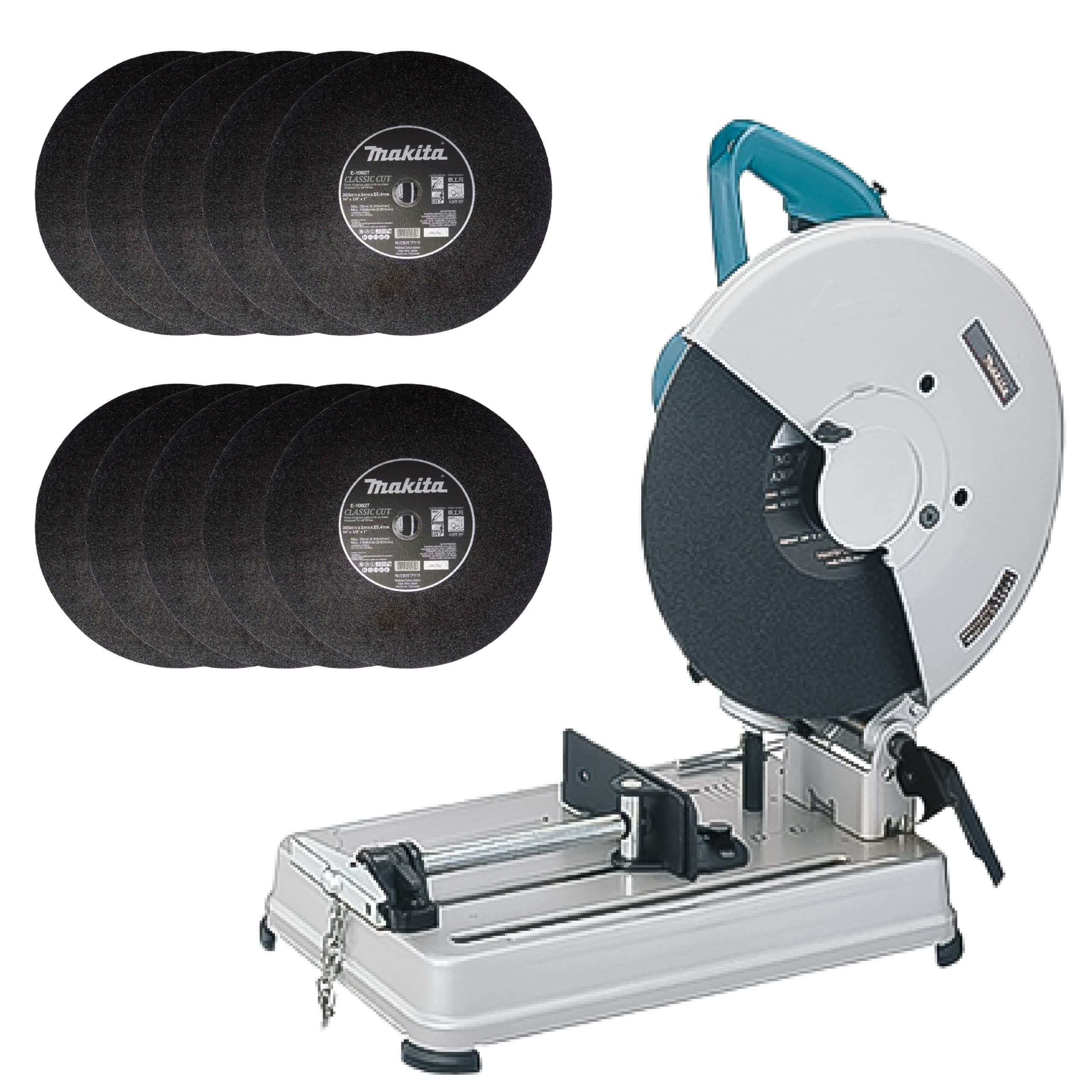 Cortadora de Metales 14" Makita 2414NB +10 Discos Corte de Metal Gratis