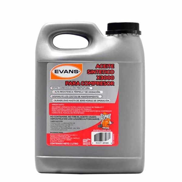 C8000508 - Aceite Sintético Para Compresor 1L Evans RC-X3000