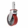 HC103205 - Rodaja Para Andamio De Fierro Con Poliuretano Rojo Giratoria 6 ZF5155