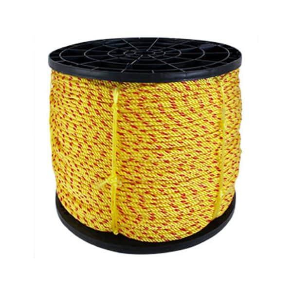 HC92962 - Soga De Polipropileno De 1/4 (6 MM), Color Amarillo/Rojo, Rollo Con 20Kg Ps5002