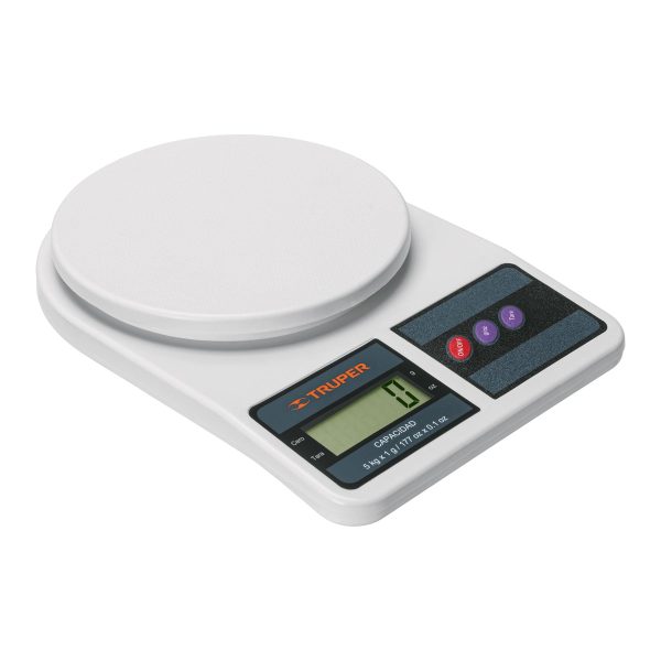 HC126812 - Báscula Capacidad 5 Kg Digital Para Cocina Truper 15161
