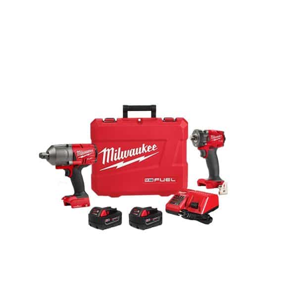 HC168343 - Llave de impacto compacta M18 FUEL™ de 1/2 Milwaukee 2855P-20 + Llave de Impacto de Alto Torque M18