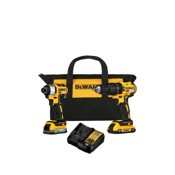 HC159377 - Combo Rotomartillo + Llave Impacto + 2 Baterias + Cargador + Bolsa DCK276D1E1-B3 Dewalt