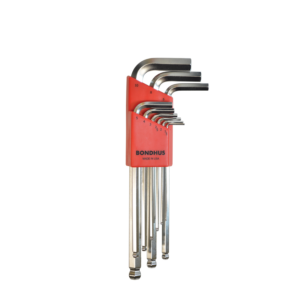 HC119577 - Juego de Llaves Hexagonales Punta Bola Met Plata 9 Piezas 1.5-10Mm 16999 Bondhus HC119577 - Juego de Llaves Hexagonales Punta Bola Met Plata 9 Piezas 1.5-10Mm 16999 Bondhus